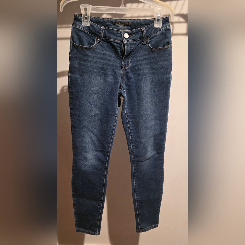 ​Maurices Mid-Rise Skinny Jeans – Medium Wash - 4/6